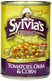 Sylvia's Tomatoes, Okra & Corn, 14.5-Ounce Cans (Pack of 12)