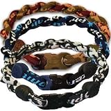 Phiten Titanium Tornado Bracelets - Black & Blue