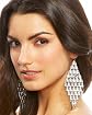 Fringed Metal Chandelier Earrings main image