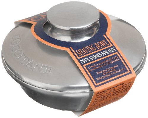 L'Occitane Bol a Barbe, Cade pour Homme (Metal Shaving Bowl with Soap for Men), 3.5-Ounce Soap