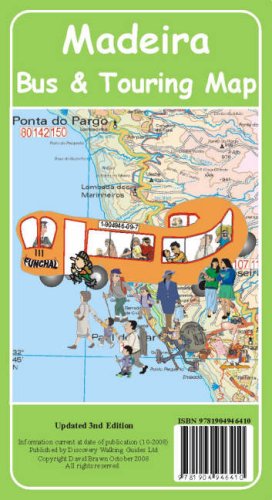 City Travel Guides Discounted  Books : Madeira Bus and Touring Map 2009