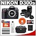 Nikon D300s Digital SLR Camera with Tamron 28-80mm Zoom Lens + Tamron 70-300mm Di LD Macro Zoom Lens + 16GB Card + EN-EL3 Battery + Case + Cameta Bonus Accessory Kit