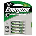 Energizer Rechargeable AAA Cells, 4 Batteries Per Pack (Pack of 2)