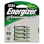 Energizer Rechargeable AAA Cells, 4 Batteries Per Pack (Pack of 2)