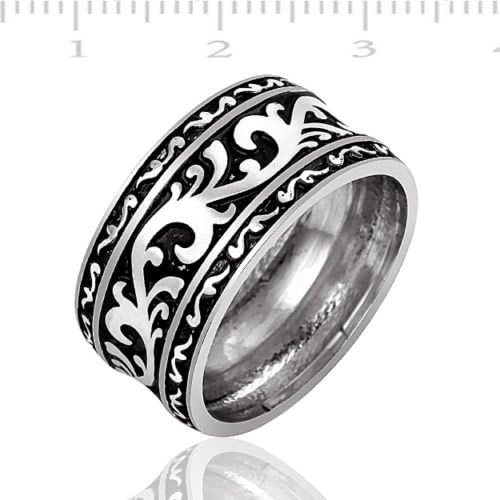 His and Hers 925 Sterling Silver Matching Bridal Wedding Engagement Band Ring Set ($59.99 Per Ring) Size Selectable (Men Size 12)