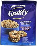 Gratify Gluten Free Pretzel Thins, Sesame, 6 Ounce (Pack of 6)
