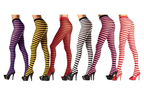 Costume Adventure Women's Striped Holiday Tights Pantyhose