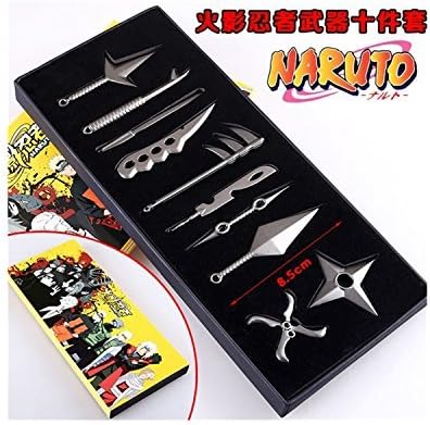 Kamabags Anime Naruto: Uzumaki + Naruto + Hatake + Kakashi Weapons (1set/10pcs) by Kamabags