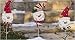 Set of 3 Snowman Face Christmas Yard Art Decorations 32