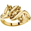 14K Yellow Gold Mother's Ring - 5 Gemstone -- YOU CHOOSE THE COLORS!