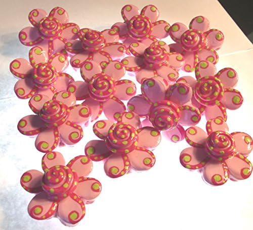 Daisy Flower 3-D Cabinet Drawer Knobs Pulls - Girls Room Decor