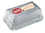Tablecraft H122 Ribbed Glass Butter Dish