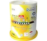 SMARTBUY DVD-R4.7GB1回録画用ワイドプリンタブル1-20倍速スピンドルケース100枚入り抗菌仕様 SMR47-AGC20X100PW