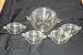 Anchor Hocking Manhattan Large Berry and 4 Berry bowls set of five Depression Glass Glassware