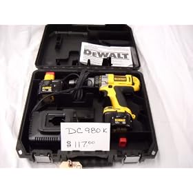 DEWALT DW980K-2 12 Volt XRP 1/2-Inch Heavy Duty Adjustable Clutch Cordless Drill/Driver Kit