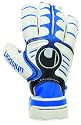 uhlsport Herren Torwarthandschuhe Cerberus Soft SF, weiß/cyan/schwarz