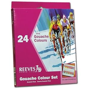 Reeves-Gouache-Artist-Paints-12ml-24-Tubes-Set
