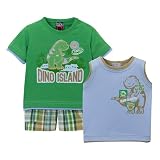 Baby Q Green Infant Boys' 3pc Short Set - 12M