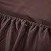Honeymoon Super Soft Microfiber 4-Piece Bed Sheet Set, Queen, Dark Chocolate