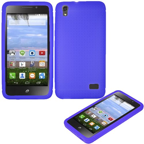 Huawei Vision 3 LTE Case, Slim Gel Cover Case Blue + Screen Protector
