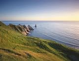 POPP HACKNER CAPE KIDNAPPERS 35.5"X27.5" PHOTOGRAPHY BLUE GREEN ART PRINT POH-09