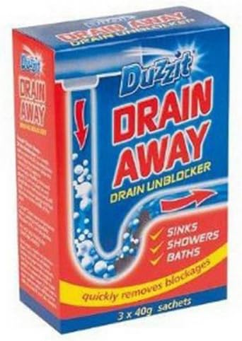 The Range Duzz It Drain Away Unblocker Sachet Cleaner Sinks / Showers / Baths