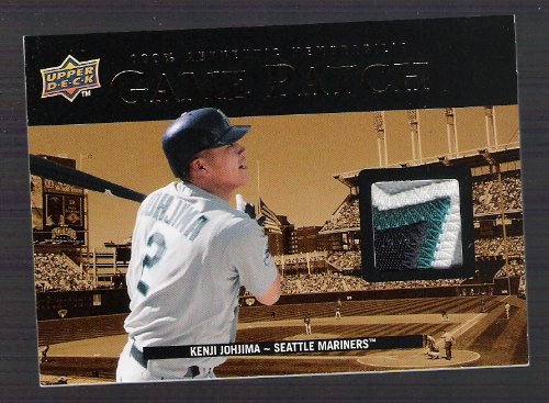 KENJI JOHJIMA 2008 Upper Deck UD Game Patch GAME USED 4 COLOR JERSEY PATCH Card Seattle Mariners Baseball
