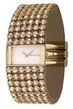 Accu2 By Accurist A2-24407 Ladies Gold Plated Flexible Bracelet Gold Colour Swarovski Crystal Watch