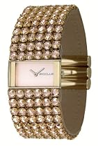Accu2 By Accurist A2-24407 Ladies Gold Plated Flexible Bracelet Gold Colour Swarovski Crystal Watch