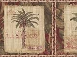 Black Palm Tree Wallpaper Border