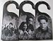 Twilight Doorknob Hangers Set of 3 Black and White NEW