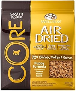 Wellness CORE Air Dried Natural Grain Free Dry Dog Food, Puppy Recipe, 2-Pound Bag