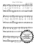 Glory to his name SATB W/Pratice CD A Capella Choral Sheet Music.5 copies of song and 5 practice CD's included