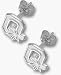 Ohio State Buckeyes Small Block O Post Earrings - Sterling Silver Jewelry