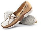 Womens Sperry Top - Sider® Bristol Boat Shoes Bone / Camel / White