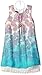 Amy Byer Girls' Print Sleeveless Dress with Lace Peekaboo