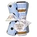 Trend Lab Max Blooming Bouquet Burp Cloths, Set of 4