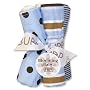 Trend Lab Max Blooming Bouquet Burp Cloths, Set of 4