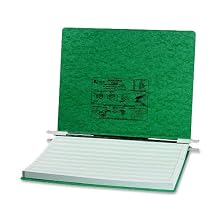 ACCO Pressboard Hanging Data Binder, Unburst Sheets, 14.875 x 11 Inches, Dark Green (54076)
