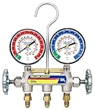 アサダ Y40192 アンモニア用マニホールド1/4"本体