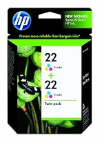 Original HP 22 Tri-color Ink Cartridge in Retail Packaging (CC580FN)