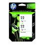Original HP 22 Tri-color Ink Cartridge in Retail Packaging (CC580FN)(Twin pack)