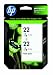 Original HP 22 Tri-color Ink Cartridge in Retail Packaging (CC580FN)
