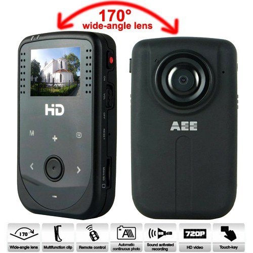 170 Degrees Ultra Wide Angle Professional HD Outdoor Sport Mini DV Camcorder, Support Touch Keypad, Remote Control, Auto White Balance & Auto Exposure