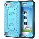 iPod Touch 6 Case ,iPod Touch 5 Case ,ULAK [ KNOX ARMOR ] Series Dual Layer Hybrid Protective Case Cover (Blue)