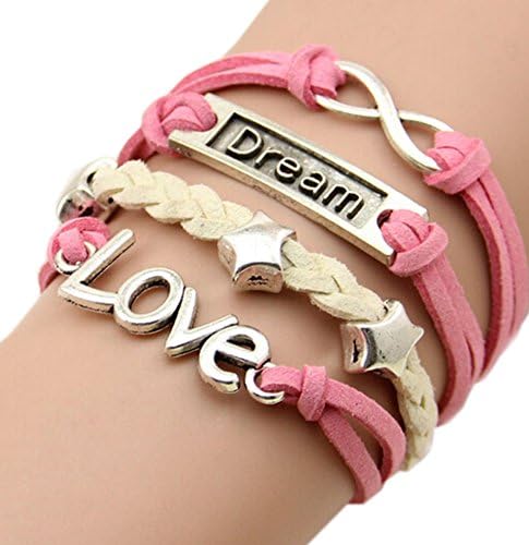 Prettybracelet DIY Jewelry Hand-woven Love Bracelets Retro Multicolor Bracelet