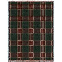 Golf Plaid Throw - 70 x 53 Blanket/Throw