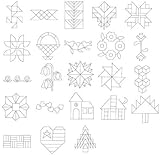 IMAGE OF Viking 1+/Rose/Iris Embroidery Machine Card OUTLINES