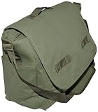 Urban Life Military Green Canvas Messenger Bag for Men & Back to School 17.3