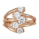 14K Rose Gold Diamond Right-Hand Ring